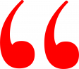 Rotes, großes Semikolon als Designelement auf der Webseite von MIKANDI Balingen.